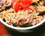 こんにゃく入り汁だく牛丼❗作り方6写真