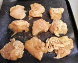 夕食弁当♪醤油麹と梅酒で鶏むね肉の空揚げ作り方2写真