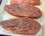 和牛ビーフステーキには熱燗を作り方2写真