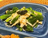 油揚げの卵焼き お浸しリメイク作り方1写真