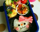 キャラ弁♡のせるだけ～ねこちゃん海苔弁♪作り方6写真