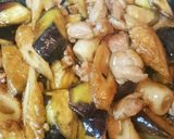 調味料３つ★ナスと竹輪の麺つゆで炒め煮♪作り方4写真