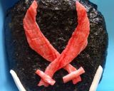 仮面ライダーゴースト☆ムサシ☆キャラ弁作り方3写真