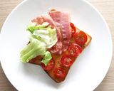 友加里×地養卵★とろ〜り卵オープンサンド作り方2写真