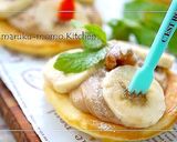 コーヒーラムクリームのバナナパンケーキ作り方8写真