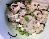 桃色卵on枝豆＊胡桃＊よろこんぶおにぎり作り方5写真