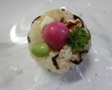桃色卵on枝豆＊胡桃＊よろこんぶおにぎり作り方8写真