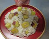 もっちりごはんのさつま芋と栗のおこわ作り方6写真