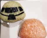 海苔とハムで☆ガンダムのザクキャラ弁☆作り方2写真