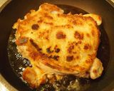 皮パリジューシー♪チキン照り焼きステーキ作り方6写真