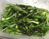 大量消費！簡単＊生ピーマン塩昆布和え＊作り方3写真
