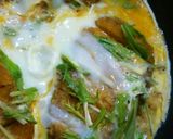 ⭐簡単水菜入りかき醤油でふんわりカツ丼⭐作り方5写真