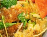⭐簡単水菜入りかき醤油でふんわりカツ丼⭐作り方6写真
