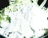 キャベツとウインナーとコーンのかき揚げ♪作り方3写真