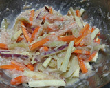 ◆ゴボウ香る♪さつま芋と鶏挽肉のかき揚げ作り方4写真