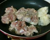 鶏のマジョラムハニマスクリーム煮作り方4写真