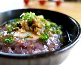 明日香村発★黒米(古代米)のお粥中華風作り方4写真