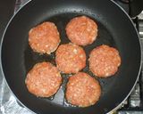 キムチハンバーグ♪簡単作り方5写真