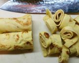 茸のクリームソースのクレープパスタ♡作り方5写真