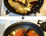香ばし仕上げ♡茄子とトマトの焼きパスタ！作り方3写真