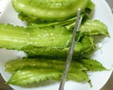 四角豆の簡単炒めステーキソース作り方1写真