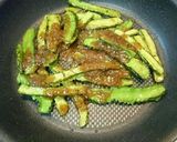 四角豆の簡単炒めステーキソース作り方5写真