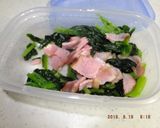 ❁レンチンでベーコンほうれん草❁作り方2写真