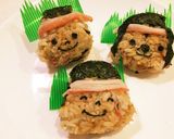 運動会！ごま昆布じゃこおにぎりくん作り方3写真
