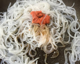 白滝とタラコの和風おかか炒め作り方3写真