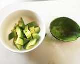 ハニーアボカドバニラアイス添え作り方1写真