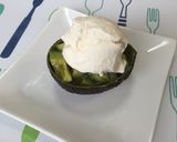 ハニーアボカドバニラアイス添え作り方4写真