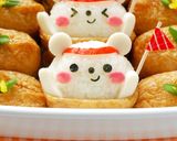 運動会の弁当キャラ弁しろくまポケット稲荷作り方10写真