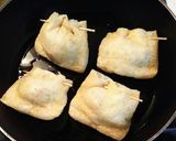 ゆる糖質オフ♪油揚げでお好み焼き作り方7写真