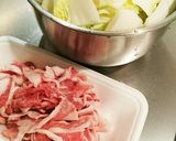 豚肉と白菜のすき煮作り方1写真