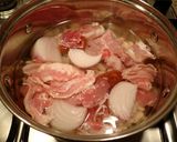 白インゲン豆と豚肉のシチュー作り方2写真