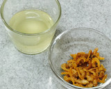 干しエビと豆苗の炒め物作り方2写真