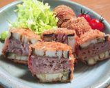 ボリューム満点！ナスはさみ焼き作り方5写真