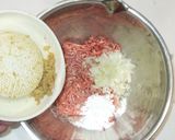 豆腐とひき肉の重ね焼き！豆腐ハンバーグ作り方3写真