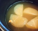 リメイク★時短【ふろふき大根の味噌汁】♪作り方2写真