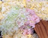 青海苔とカニの炒飯作り方4写真