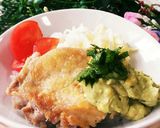 揚げないチキン南蛮～アボカドワサビソース作り方6写真