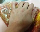遊び心＋★チーズとろり【チーチクバーグ】作り方9写真