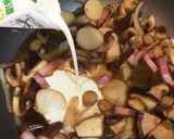 キノコのクリームパスタ作り方4写真