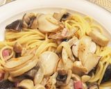 キノコのクリームパスタ作り方6写真
