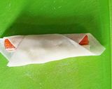 餃子の皮で☆チーズとカニカマの包み揚げ作り方2写真