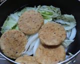 白菜とがんもの白だし煮作り方2写真