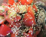 味付け不要♪ミニトマトと塩昆布のナムル作り方3写真