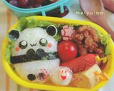 簡単キャラ弁♪♪パンダちゃんおにぎり作り方7写真