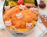 【キャラ弁】カツ丼・ブタちゃん弁当作り方5写真