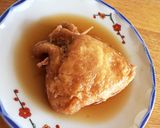 甘辛味が白米に合う☆いなりずしの皮で卵煮作り方13写真